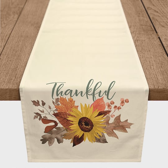 90" Thankful Sunflower Table Runner By Designs Direct | 16" x 90" | Michaels®